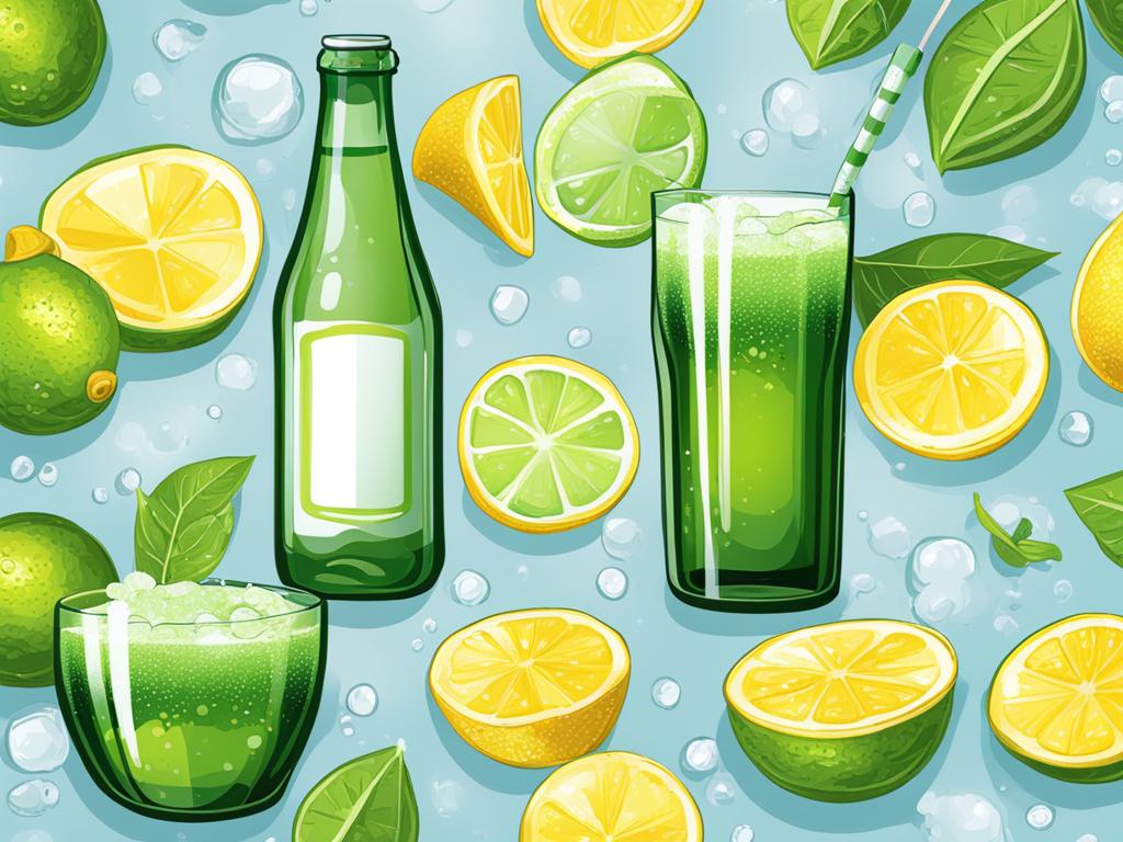 A glass of sparkling tonic water A glass of sparkling tonic water