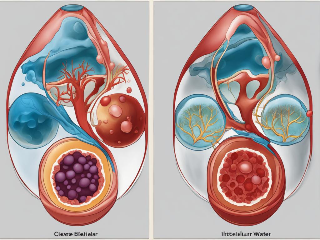 Intracellular vs. Extracellular Water Chart
