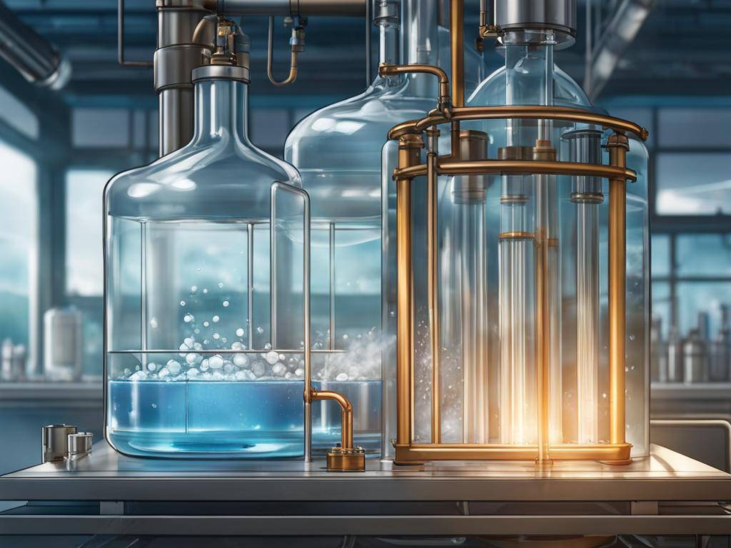 Pristine purified water through distillation