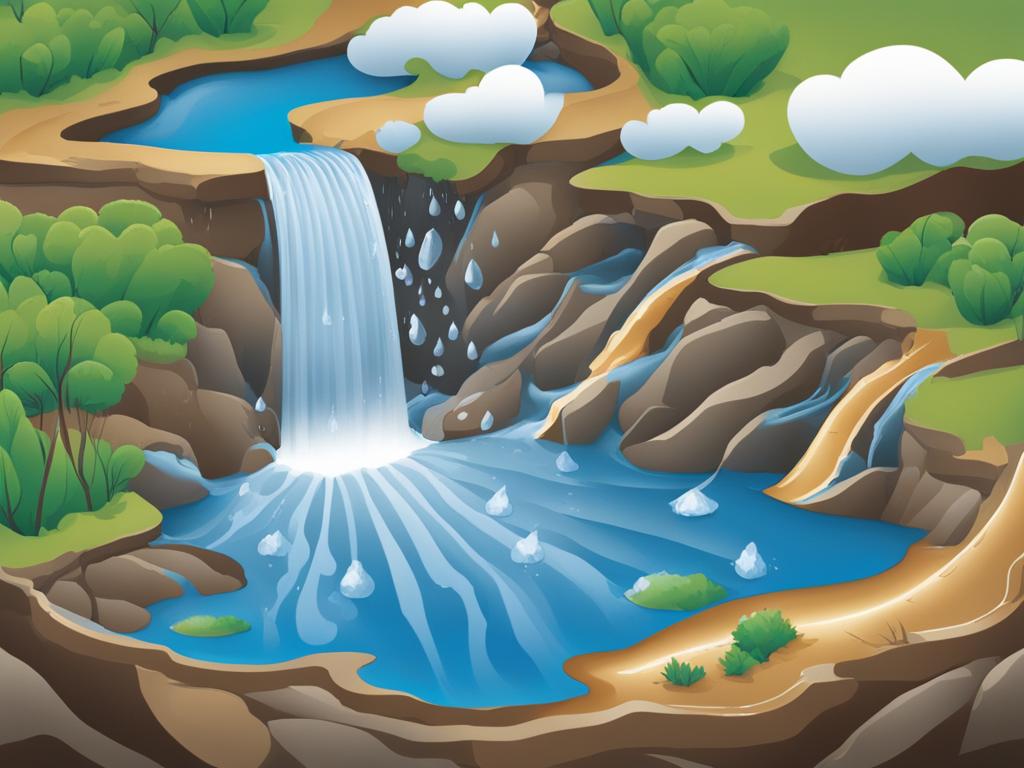 Purifying Water Cycle Illustration